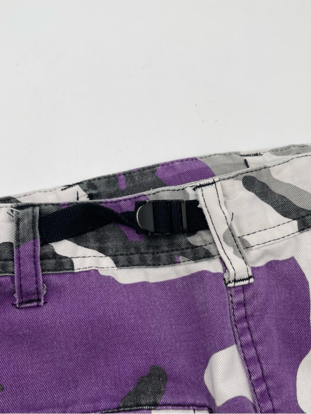 Rothco Pants Purple Camo BDU Cargo Button Fly Drawstring Hem Tactical Sz Small - Picture 8 of 13